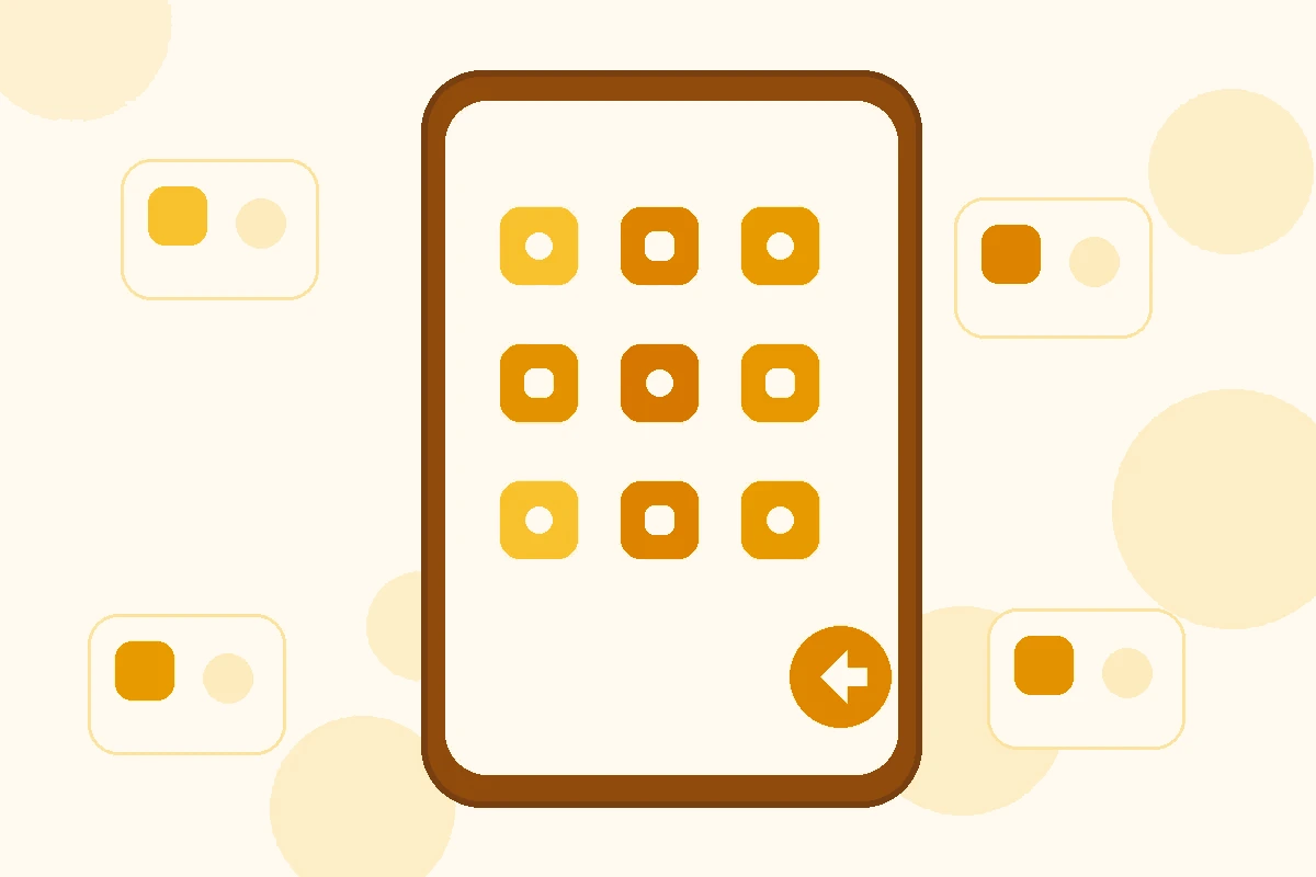 Android shortcut creation concept illustration